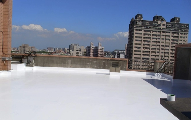 地板滲漏水-頂樓防水斷熱工程-面漆保護膜施工後